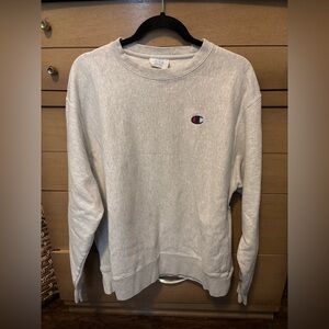 Champion Light Gray Crewneck Men's Sweater